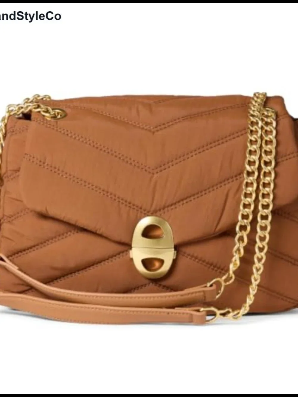 Soft Quilted Flap Bag with Adjustable Chain Strap